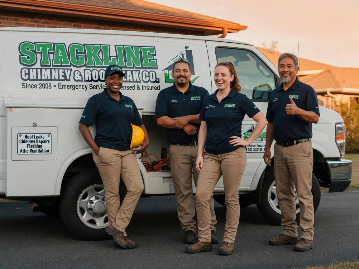 Chimney flashing repair company in Gordonville, TX